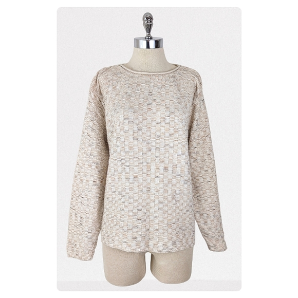 Vintage Sweaters - vintage 80's chunky knit shirt